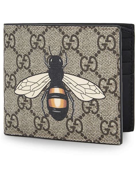 gucci supreme bee wallet|gucci bee wallet for sale.